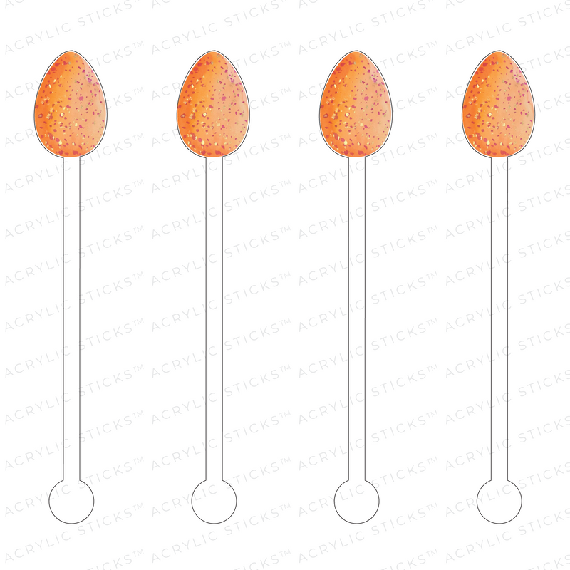 EASTER EGGS ACRYLIC STIR STICKS: 5 STYLES