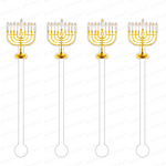 MENORAH ACRYLIC STIR STICKS