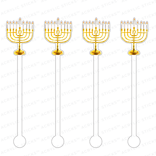 MENORAH ACRYLIC STIR STICKS