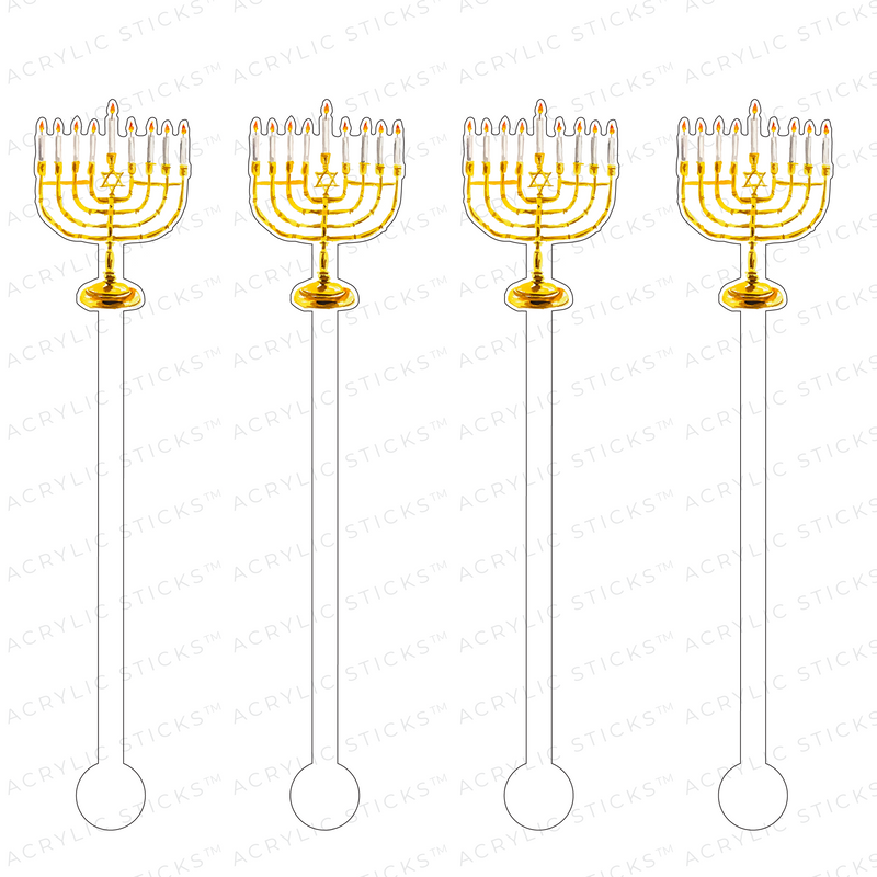 MENORAH ACRYLIC STIR STICKS
