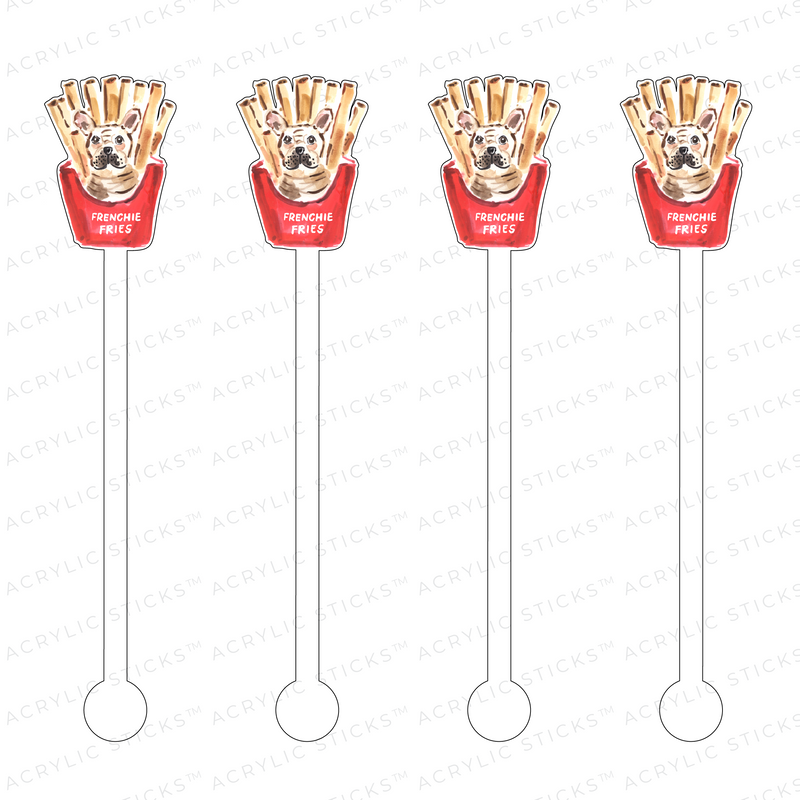 AS X EVELYN HENSON FRENCHIE FRIES ACRYLIC STIR STICKS