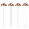 OLD FASHIONED CHRISTMAS CANDY ACRYLIC STIR STICKS