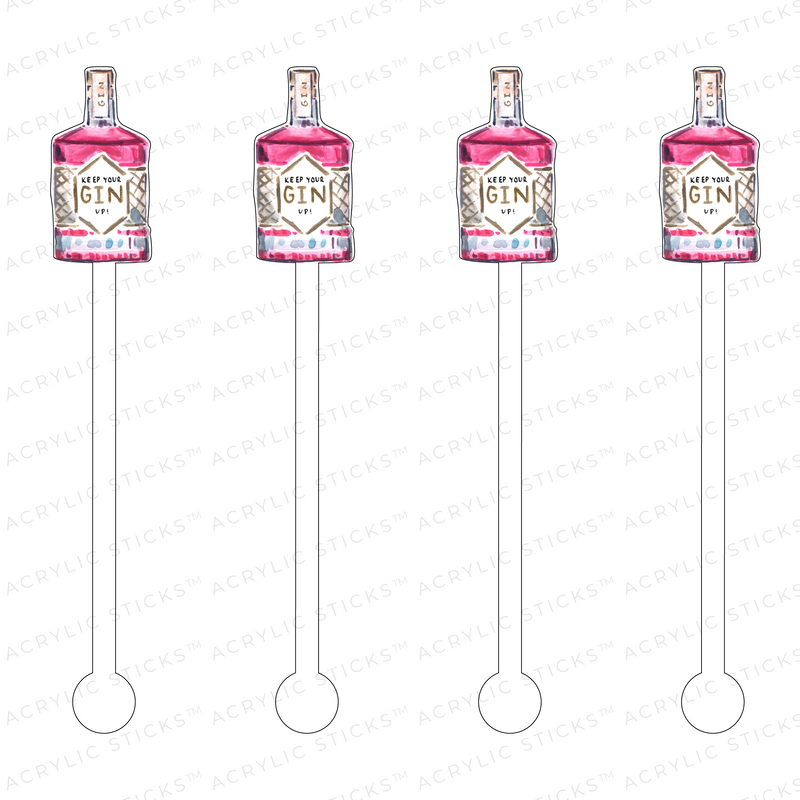AS X EVELYN HENSON KEEP YOUR GIN UP ACRYLIC STIR STICKS