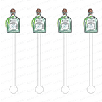 AS X EVELYN HENSON TOSS ME THE TEQUILA ACRYLIC STIR STICKS
