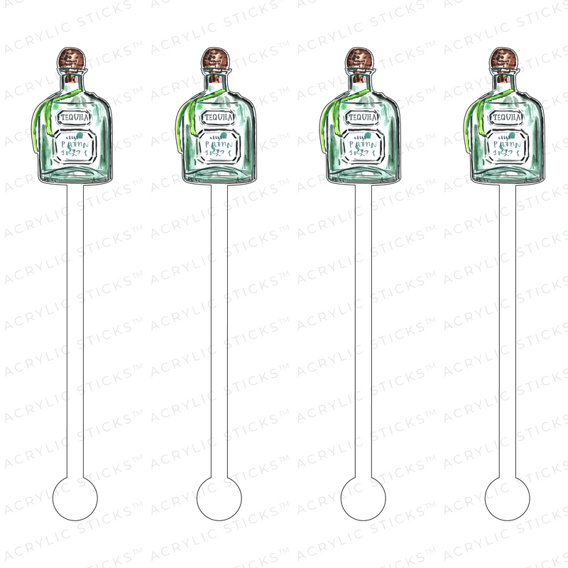 AS X EVELYN HENSON TOSS ME THE TEQUILA ACRYLIC STIR STICKS