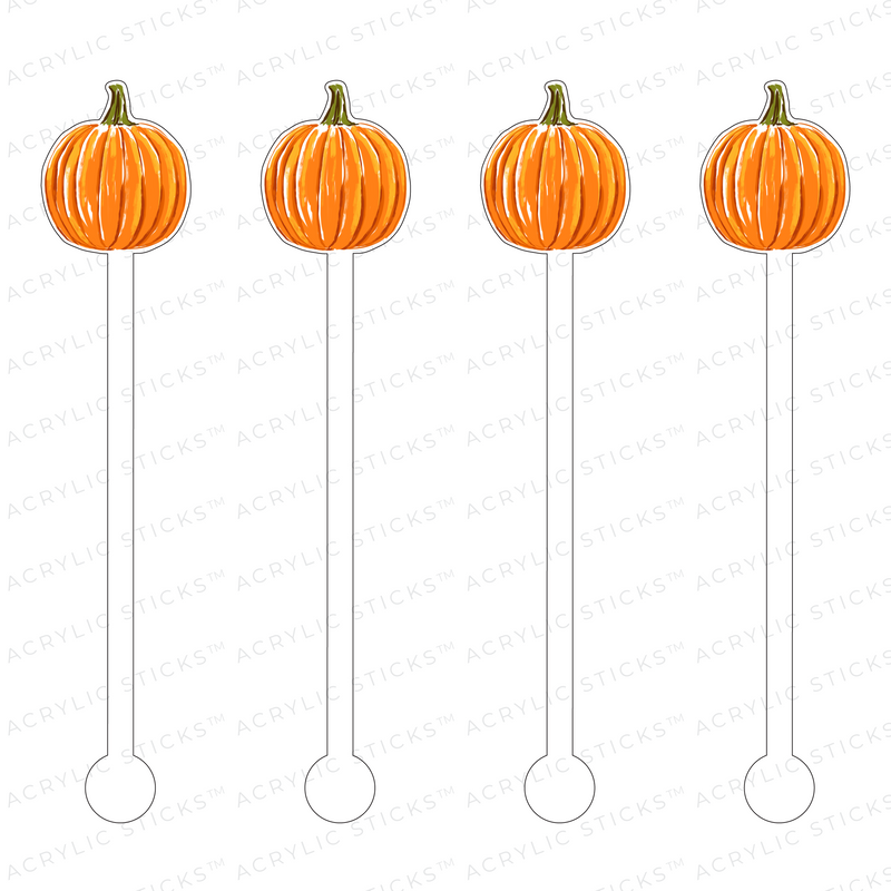 FALL GOURD ACRYLIC STIR STICKS