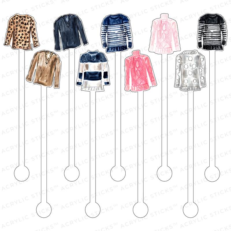 AS X EVELYN HENSON SWEATER WEATHER ACRYLIC STIR STICKS COMBO