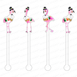AS X EVELYN HENSON A GROUP OF GOBBLES ACRYLIC STIR STICKS COMBO
