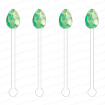 EASTER EGGS ACRYLIC STIR STICKS: 5 STYLES