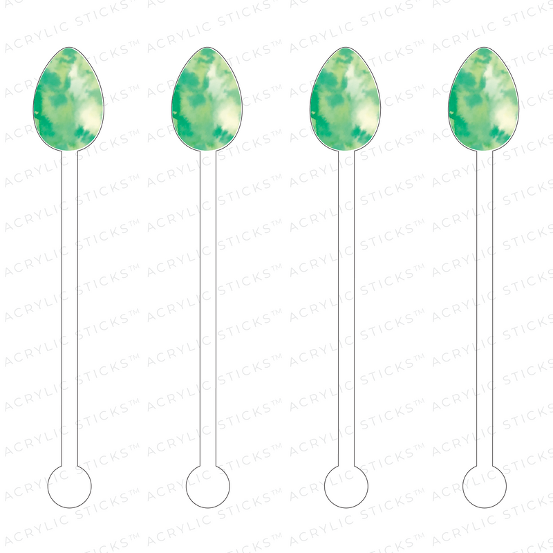 EASTER EGGS ACRYLIC STIR STICKS: 5 STYLES