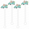 AS X EVELYN HENSON DRIVING WILD ANIMALS ACRYLIC STIR STICKS