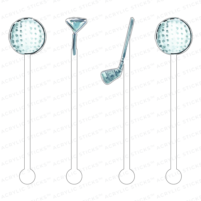 AS X EVELYN HENSON LET'S PAR-TEE ACRYLIC STIR STICKS COMBO