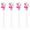 COUTURE PINK SANTA ACRYLIC STIR STICKS