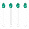 EASTER EGGS ACRYLIC STIR STICKS: 5 STYLES