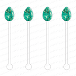 EASTER EGGS ACRYLIC STIR STICKS: 5 STYLES