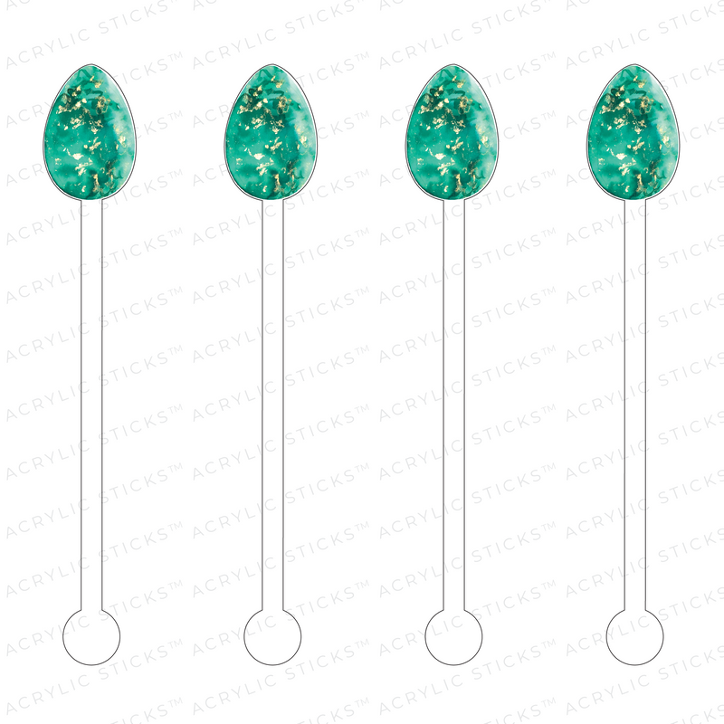 EASTER EGGS ACRYLIC STIR STICKS: 5 STYLES