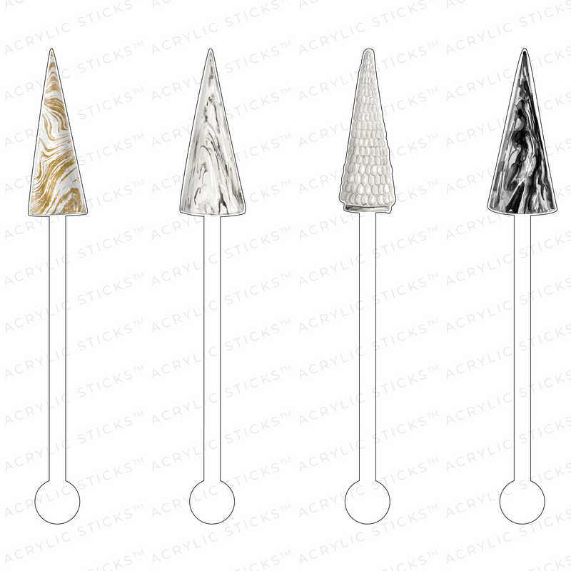 MOD DECO CHRISTMAS TREES ACRYLIC STIR STICKS COMBO