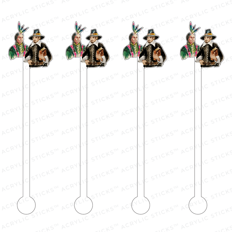 INDIAN & PILGRIM ACRYLIC STIR STICKS