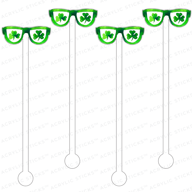 ST. PATTY'S SUNNIES ACRYLIC STIR STICKS