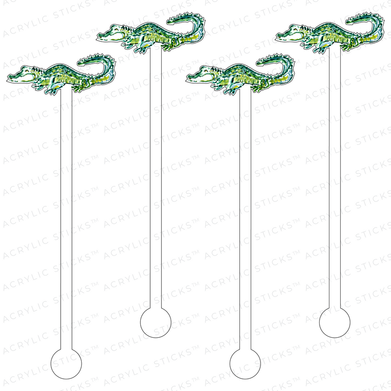 AS X EVELYN HENSON AL-A-GATOR ACRYLIC STIR STICKS