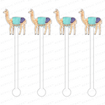 AS X EVELYN HENSON TOO COOL LLAMA ACRYLIC STIR STICKS