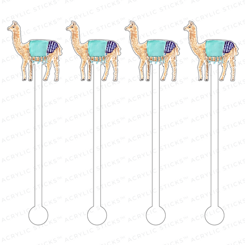 AS X EVELYN HENSON TOO COOL LLAMA ACRYLIC STIR STICKS