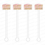 AS X EVELYN HENSON TREAT YOURSELF ACRYLIC STIR STICKS
