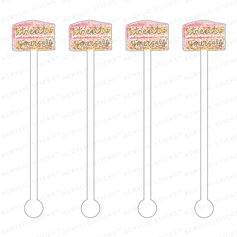 AS X EVELYN HENSON TREAT YOURSELF ACRYLIC STIR STICKS