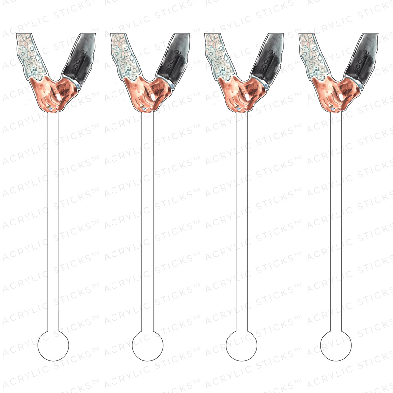 AS X EVELYN HENSON HOLY MATRIMONY HANDS ACRYLIC STIR STICKS