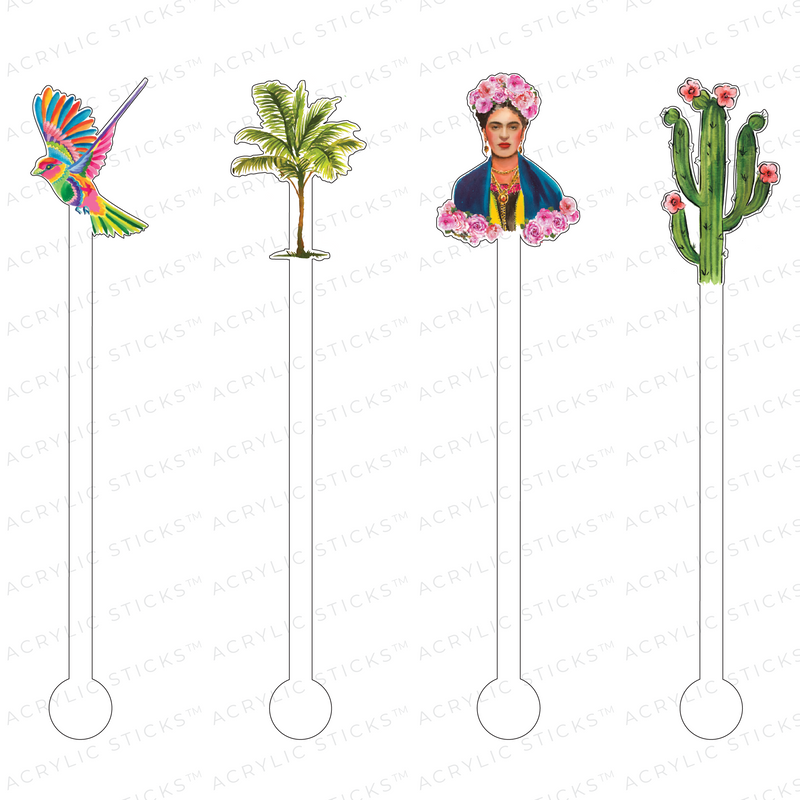 DESTINATION MEXICO ACRYLIC STIR STICKS COMBO
