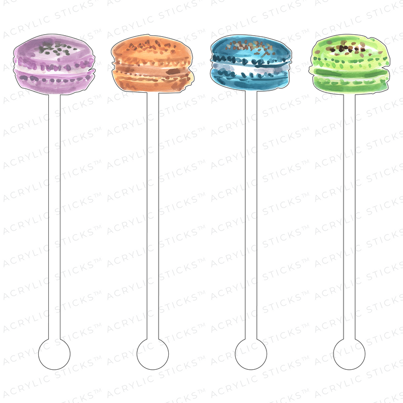 ACRYLIC STICKS X EH MMMM.. MACARONS ACRYLIC STIR STICKS COMBO