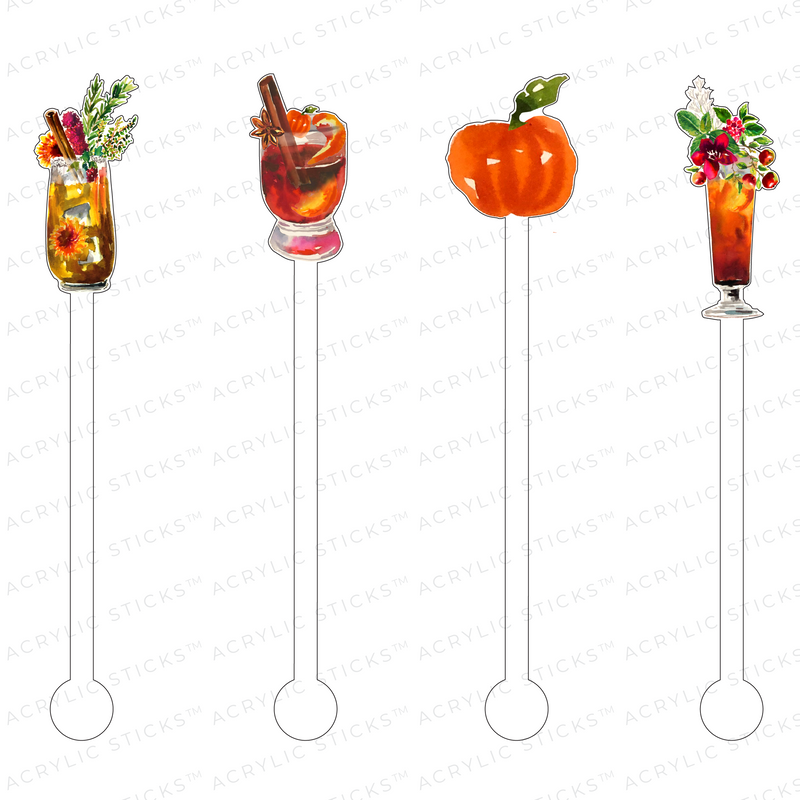 FALL COCKTAILS ACRYLIC STIR STICKS COMBO