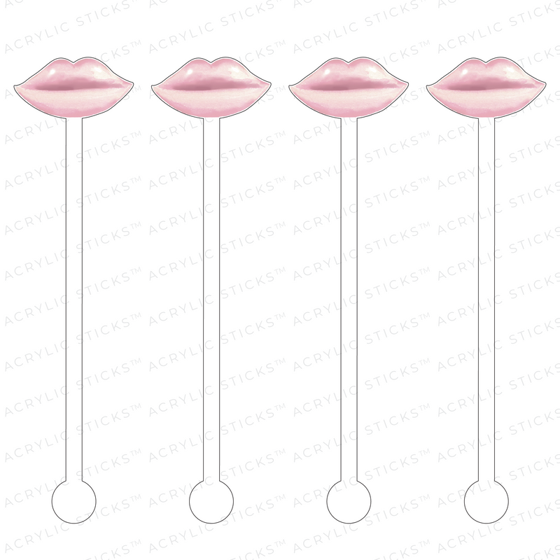 PEARL TAUPE LIPS ACRYLIC STIR STICKS