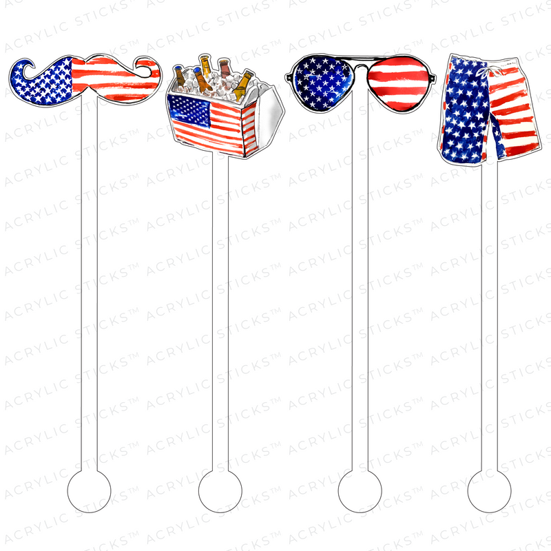 AMERICAN DUDE ACRYLIC STIR STICKS COMBO