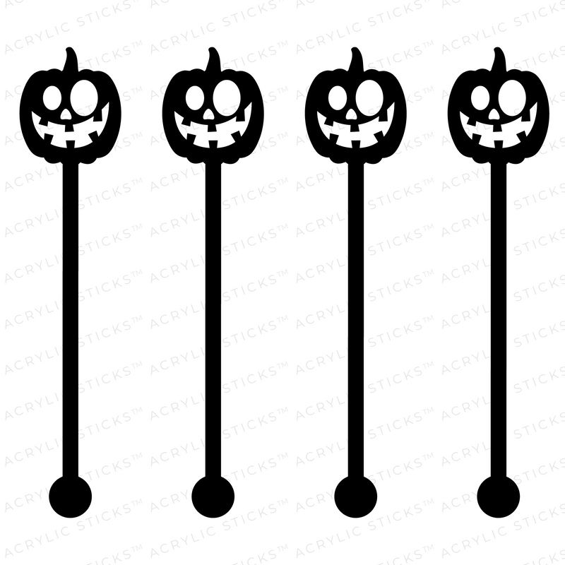 WHIMSY JACK BLACK ACRYLIC STIR STICKS