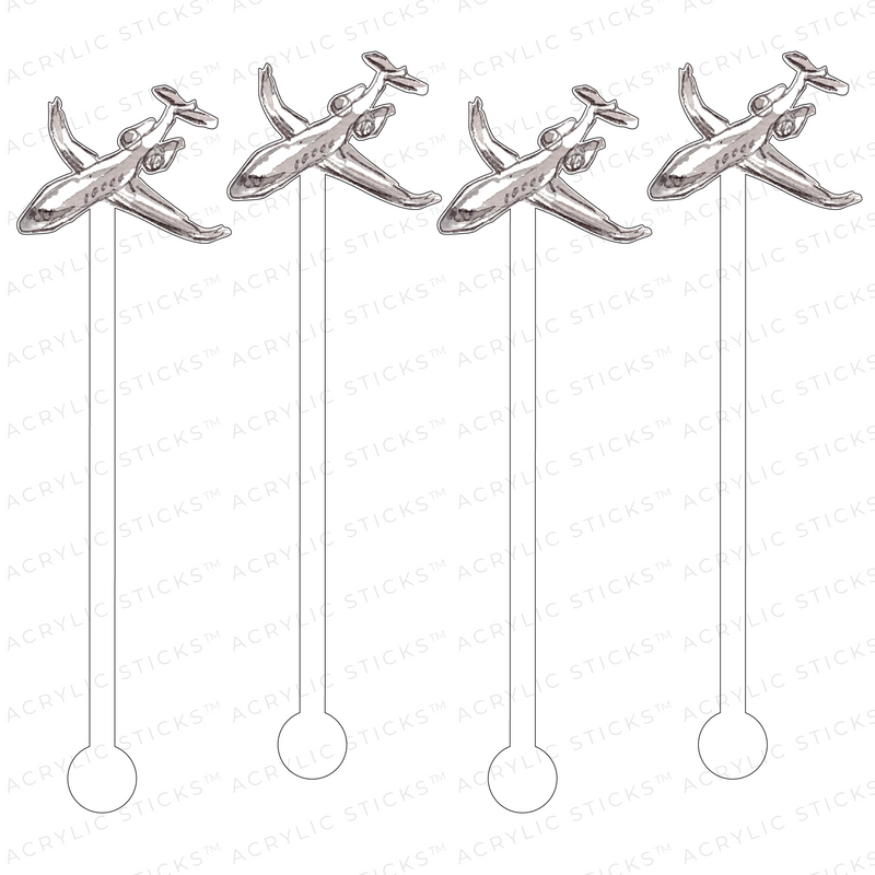 AIRPLANE ACRYLIC STIR STICKS