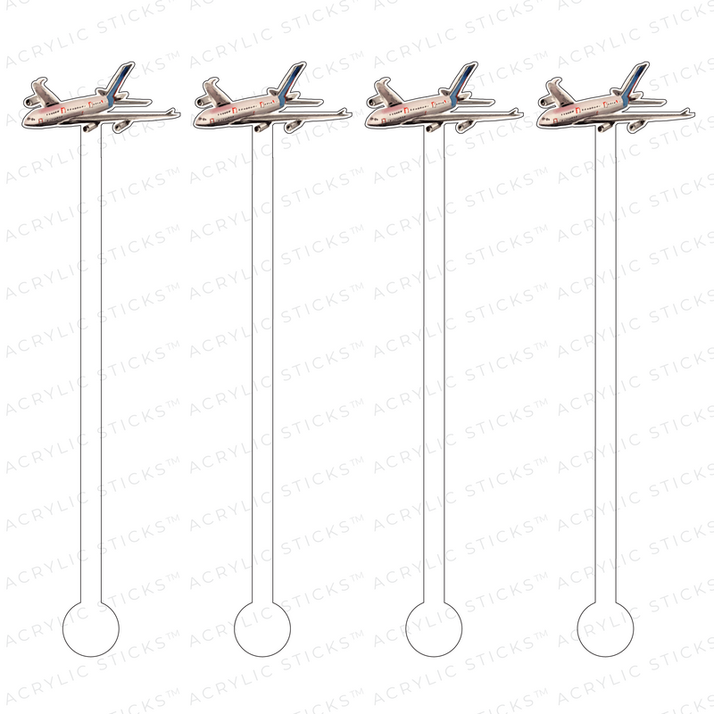 737 AIRPLANE ACRYLIC STIR STICKS