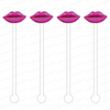 HOT PINK LIPS ACRYLIC STIR STICKS