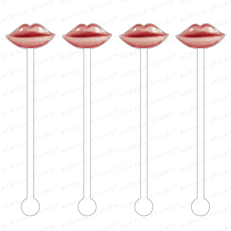 SUEDE PEARL LIPS ACRYLIC STIR STICKS