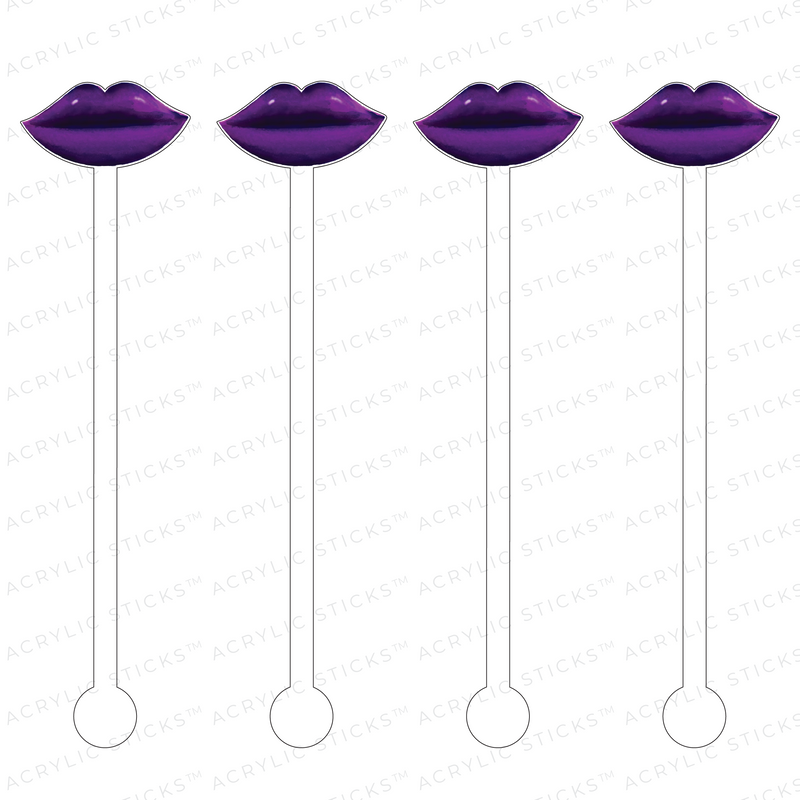 AMETHYST LIPS ACRYLIC STIR STICKS
