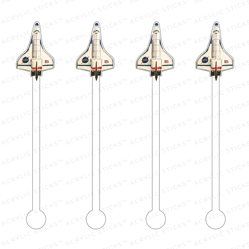 SPACESHIP ACRYLIC STIR STICKS