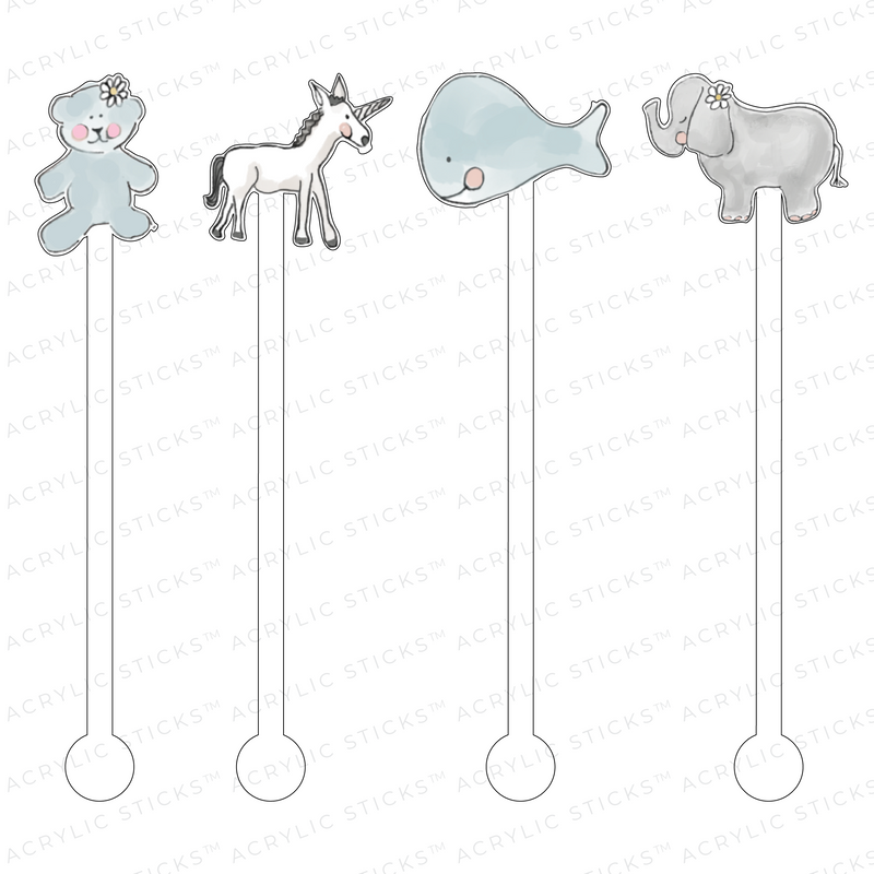 AS X GIDDY PAPERIE THE LITTLES NO. 2 ACRYLIC STIR STICKS COMBO