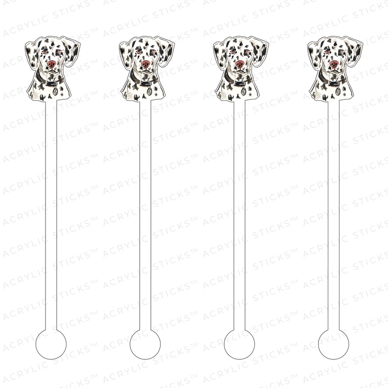 DALMATIAN PROFILE ACRYLIC STIR STICKS