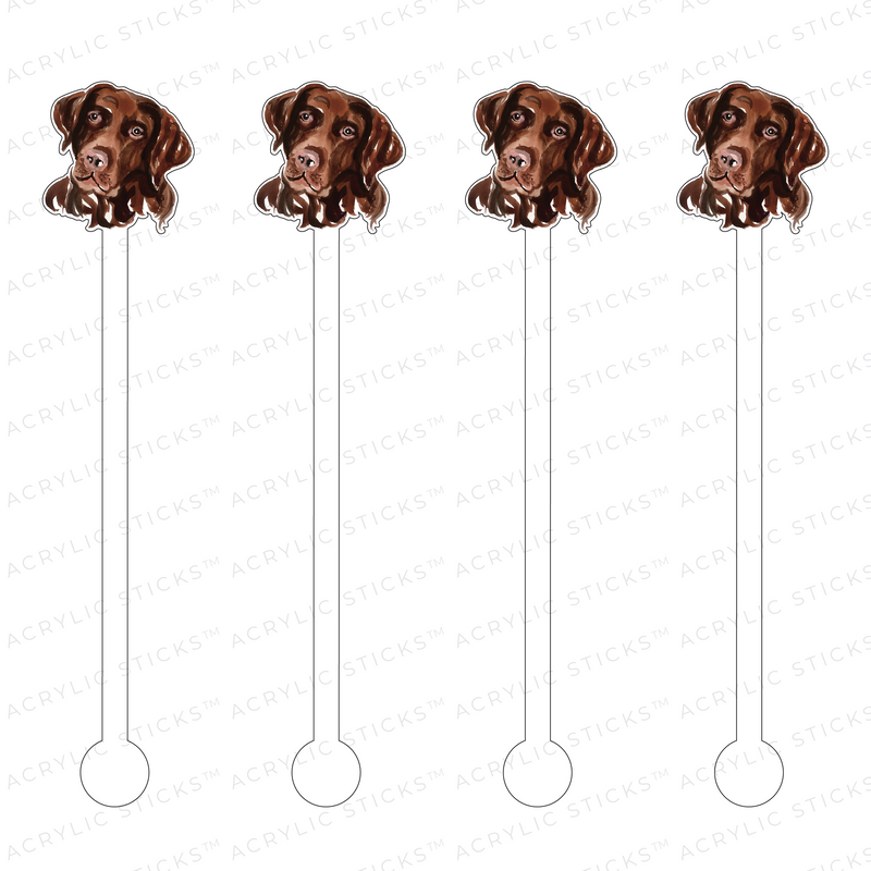 BROWN LAB PROFILE ACRYLIC STIR STICKS