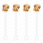 CURLY DOODLE PROFILE ACRYLIC STIR STICKS