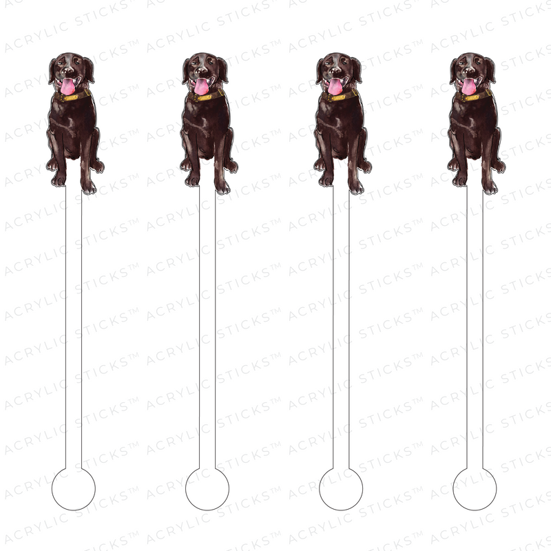 BROWN LAB ACRYLIC STIR STICKS
