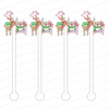AS X TAYLOR BEACH DESIGN BLITZEN & BUBBLES ACRYLIC STIR STICKS
