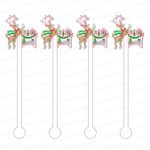 AS X TAYLOR BEACH DESIGN BLITZEN & BUBBLES ACRYLIC STIR STICKS