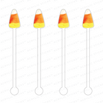 CANDY CORN PIECE ACRYLIC STIR STICKS