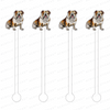 ENGLISH BULLDOG ACRYLIC STIR STICKS